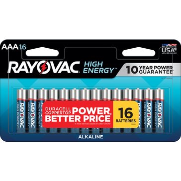 Rayovac High Energy 16 Pack AAA Batteries