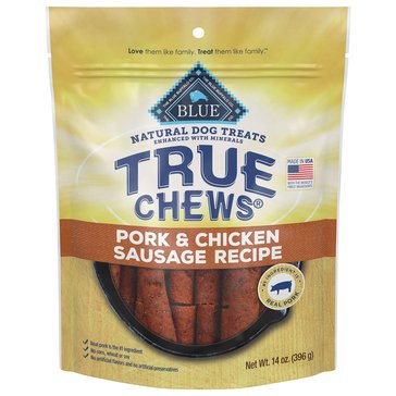 True Chews Pork And Chicken Sausage Recipe Dog Food