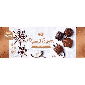 Russell Stover Holiday Milk & Dark Chocolates Assortment, 9.4oz