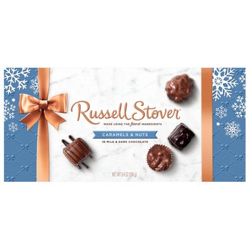 Russell Stover Holiday Caramels & Nuts Assortment, 9.4oz