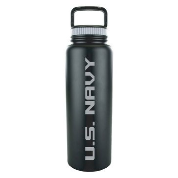 32oz Navy Stainless Steel Water Bottle with Engraved Navy Logo - US Navy  Pride on the Go - Navy Gifts | Disabled USMC Vet Owned SMALL Business