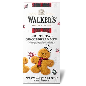 Walkers Holiday Gingerbread Men Shortbread Cookies, 4.4oz