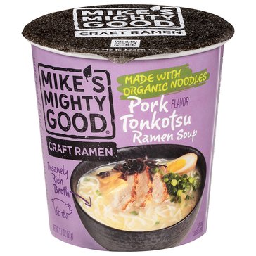 Mike's Mighty Good Organic Pork Tonkotsu Ramen Soup Cup, 1.7oz