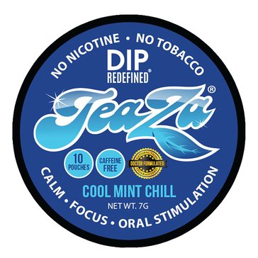 TeaZa Chill Cool Mint Caffenie Free, 10-count