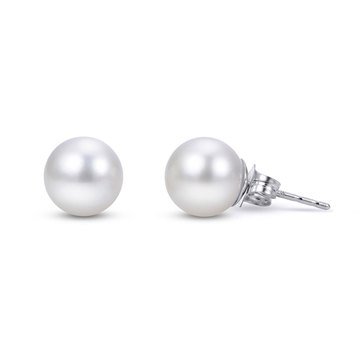 Imperial Freshwater Cultured Pearl Sterling Silver Stud Earrings
