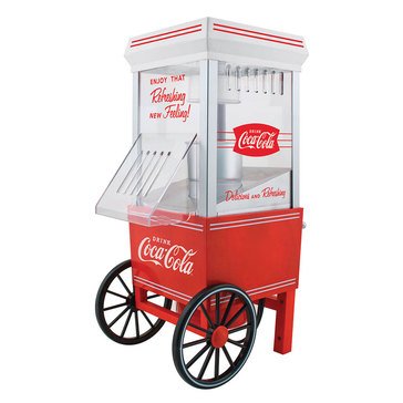 Nostalgia Coca-Cola 12-Cup Hot Air Popcorn Maker