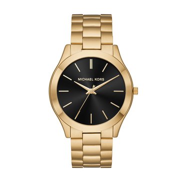 Michael Kors Men's Slim Runway Gold-Tone Watch 