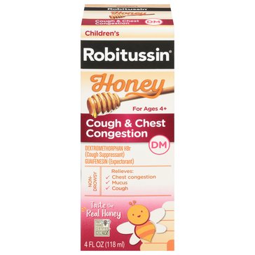 Robitussin Childrens Honey Max Strength Cough-Congestion 4oz