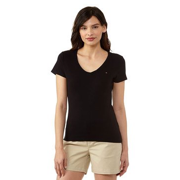 Tommy Hilfiger Women's V-Neck Flag Tee