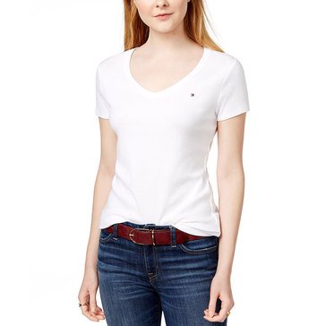 Tommy Hilfiger Women's V-Neck Flag Tee