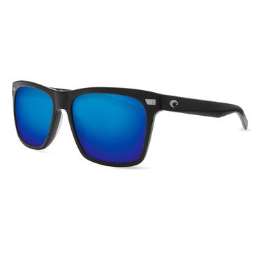 Costa del Mar Men's Aransas Matte Black/Blue Mirror Polarized Sunglasses