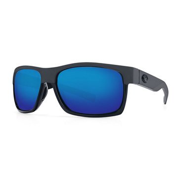 Costa del Mar Men's Half Moon Shiny Black/Matte Black Sunglasses