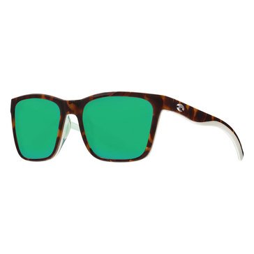 Costa del Mar Women's Panga Shiny Tortoise/White/Seafoam Crystal Polarized Sunglasses