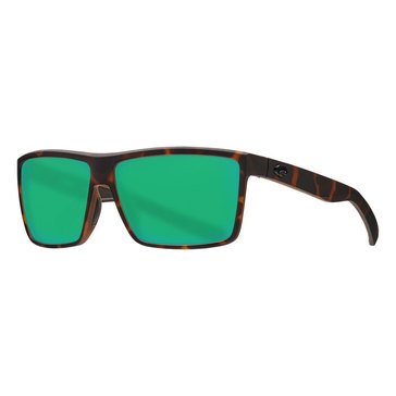 Costa del Mar Men's Rinconcito Matte Tortoise/Green Mirror Polarized Sunglasses