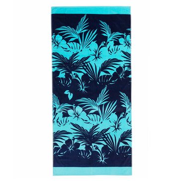 Harbor Home Print Hibiscus Beach Towel
