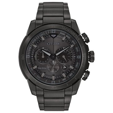 Citizen Eco-Drive Men's Ecosphere Stainless Steel Black Bracelet, 48mm