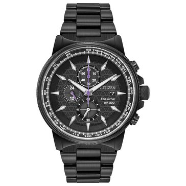 Citizen Men's Marvel Classic Black Panther Stainless Steel Black Bracelet Watch