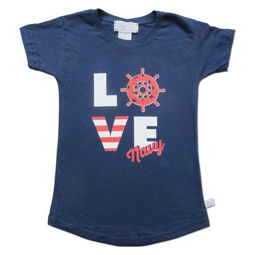 Third Street Toddler Girls' USN Love Tee