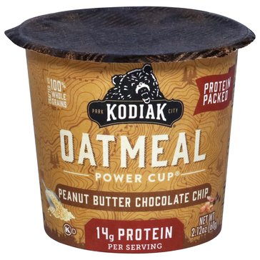Kodiak Peanut Butter & Chocolate Chip Oatmeal Power Cup