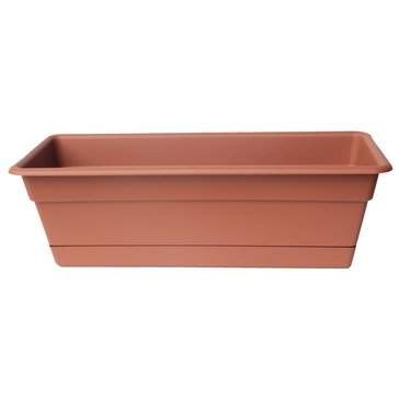 Bloem 24-Inch Dura Cotta Window Box Planter Terra Cotta