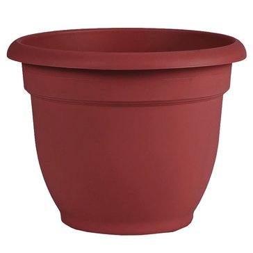 Bloem Ariana Planter W/Grid Burnt Red 10in