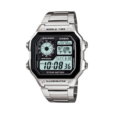 Casio Men's Silver Stainless Steel Strap Watch