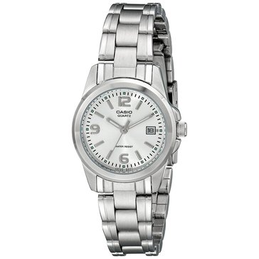 Casio Women's Silver Dial/Silver Stainless Strap Watch