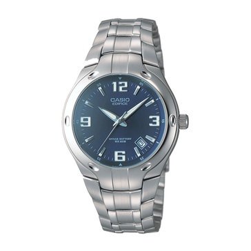 Casio Men's Blue Dial/Black Resin Strap Watch