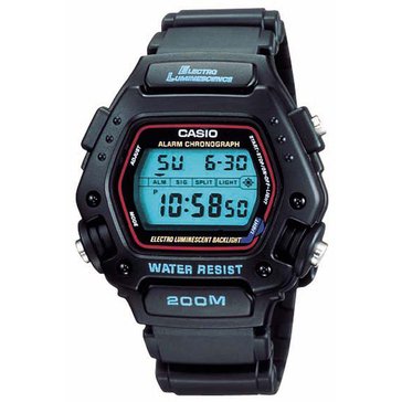 Casio Men's Black Dial/Black Resin Strap Watch