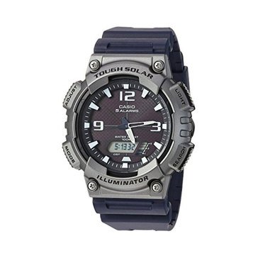 Casio Men's Grey Dial/Black Resin Strap Watch, 47mm
