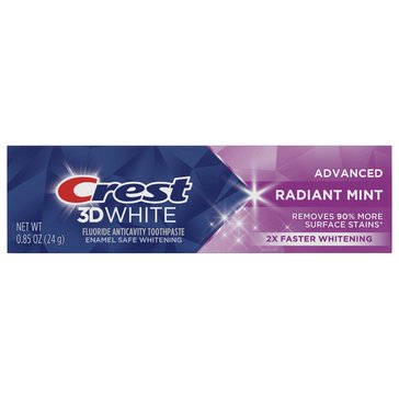 Crest 3DW Toothpaste Radiant Mint .85oz