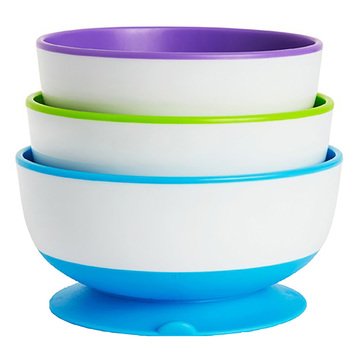 Munchkin Stay Put™ Suction Bowls - 3 Pack
