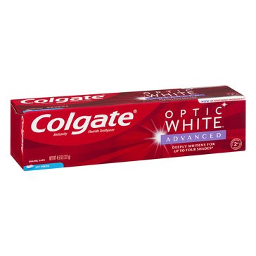 Colgate Optic White Advanced Teeth Whitening  Icy Fresh Toothpaste,  4.5oz