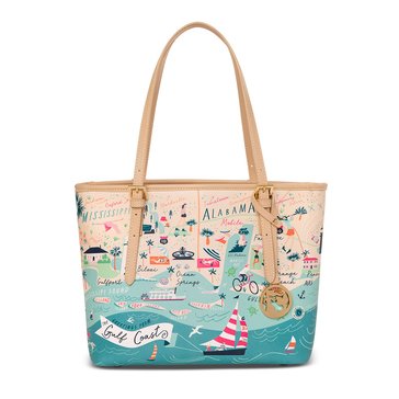 Spartina 449 Gulf Coast Small Zip Top Tote