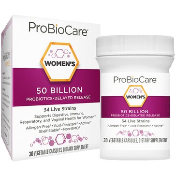 ProBioCare Probiotic for Women 50 Billion CFUs Vegetable Capsules, 20-count