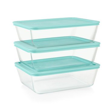 Pyrex Simply Store 6-Piece 11-Cup Meal Plan Set