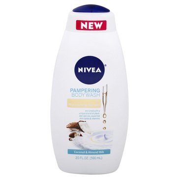 Nivea Pampering Coconut and Almond Milk Body Wash 20oz
