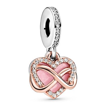 Pandora Sparkling Infinity Heart Pink Enamel & Cubic Zirconia Charm