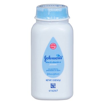 Johnsons Powder Aloe and Vitamin E 1.5oz