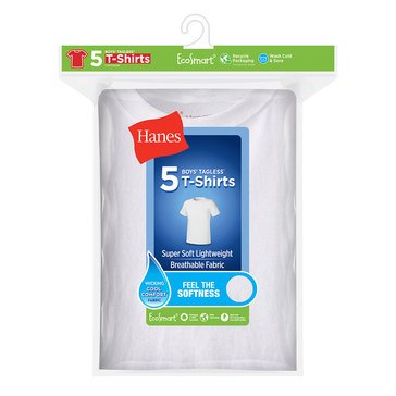 Hanes Boy's Eco-Smart 5-Pack Tees