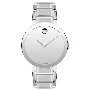 Movado Men's Swiss Sapphire Stainless Steel Bracelet Watch