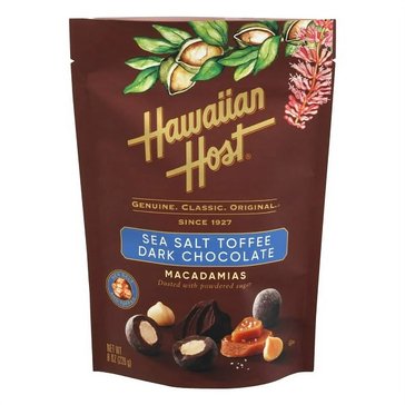 Hawaiian Host Paradise Collection Sea Salt Toffee Dark Chocolate, 8oz
