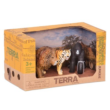 Terra Jungle Animals Lion,Tiger Gorilla