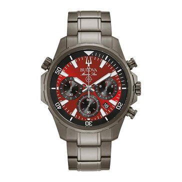 Bulova Men's Marine Star Chronograph Stainless Steel Bracelet Watch