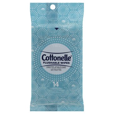 Cottonelle Flushable Wipes Peel and Reseal