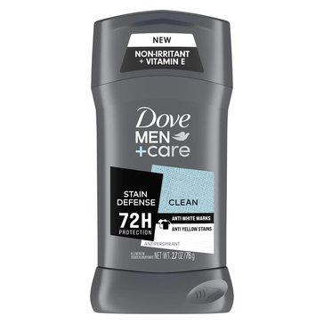 Dove Men + Care Stain Defense Clean Antiperspirant 2.7oz