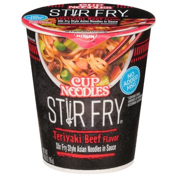 Nissin Cup Noodles Teriyaki Beef Stir Fry Noodles