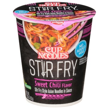 Nissin Cup Noodles Sweet Chili Stir Fry Noodles