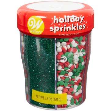 Wilton Traditional Christmas Jimmies Sprinkles XL 