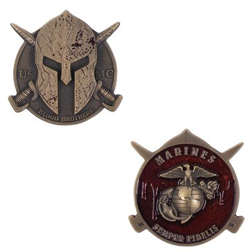 Vanguard USMC Spartan Blood Brothers 2 Coin